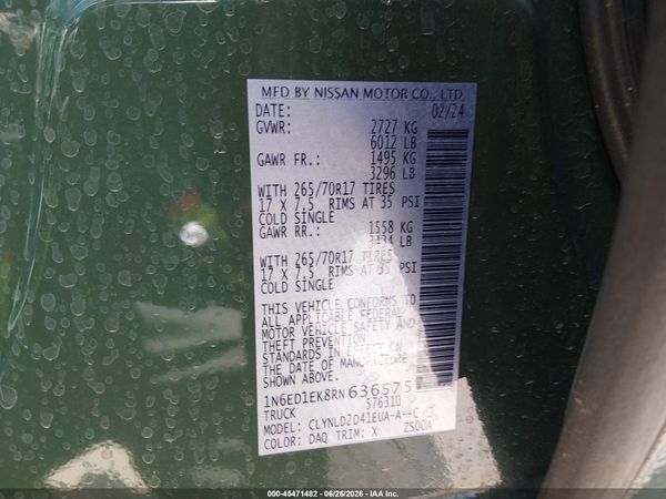 2024 NISSAN FRONTIER