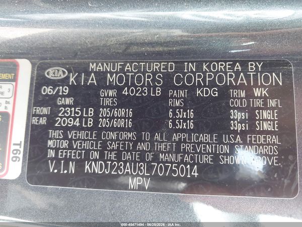 2020 KIA SOUL LX