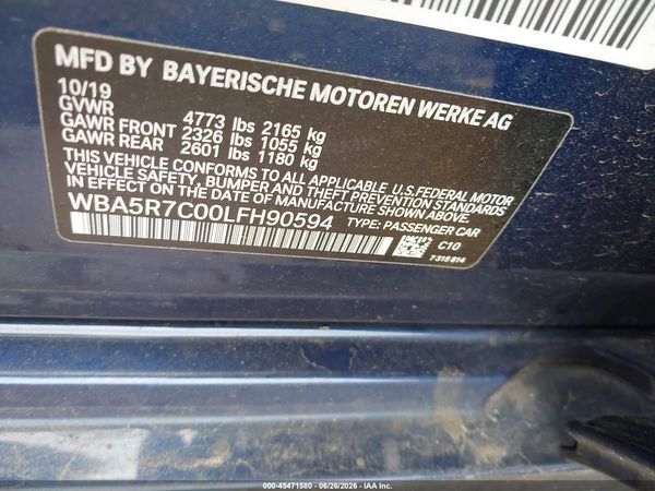 2020 BMW 330I XDRIVE
