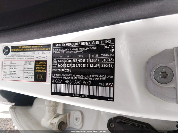 2017 MERCEDES-BENZ GLE 350 4MATIC