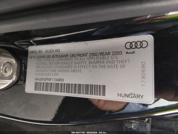 2015 AUDI A3 2.0T PREMIUM