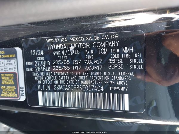 2025 HYUNDAI TUCSON SE