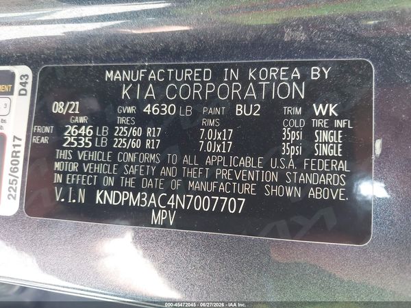 2022 KIA SPORTAGE LX
