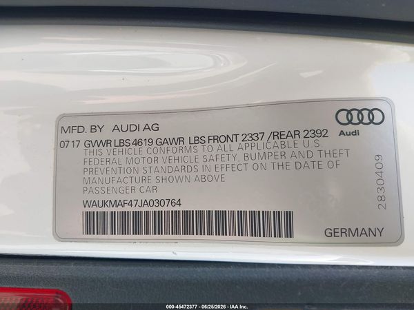 2018 AUDI A4