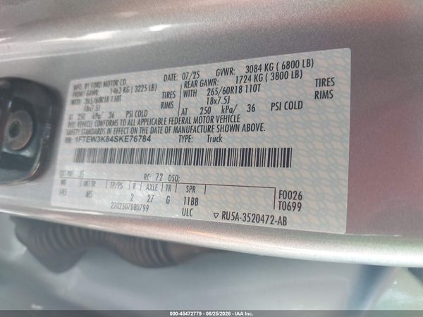 2025 FORD F-150 XLT