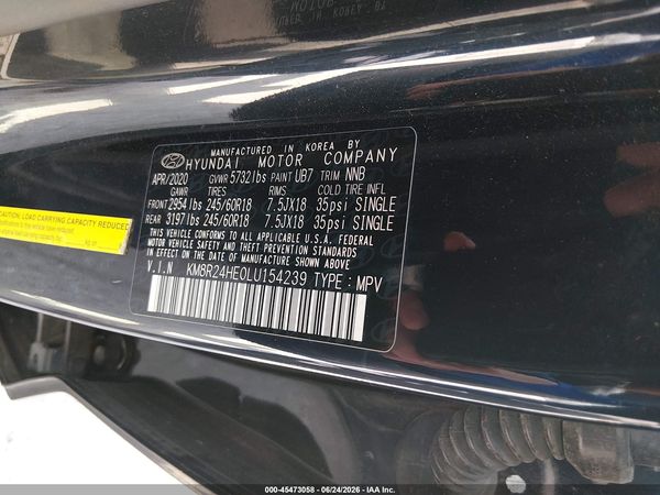 2020 HYUNDAI PALISADE SEL