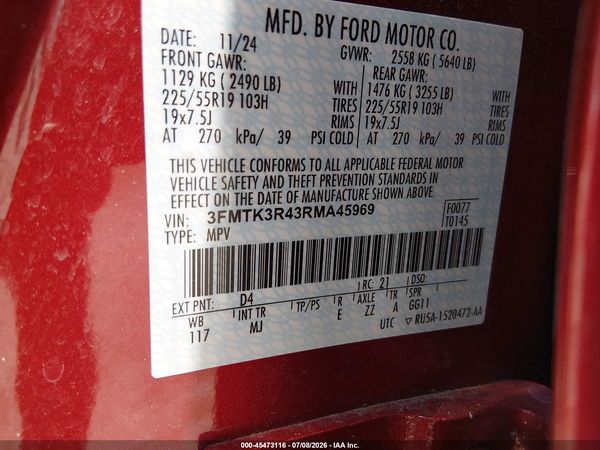 2024 FORD MUSTANG MACH-E PREMIUM