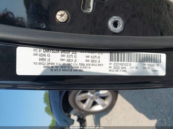 2012 DODGE CHALLENGER SXT