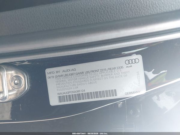 2019 AUDI A3