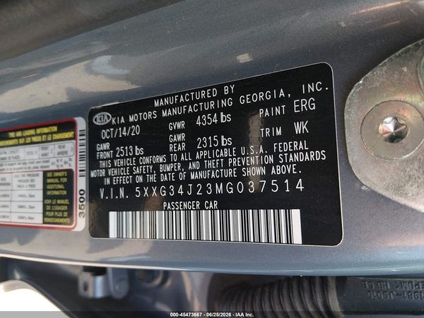 2021 KIA K5 EX