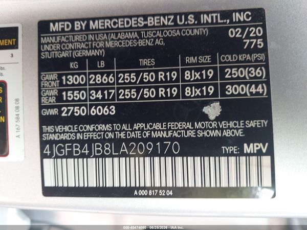 2020 MERCEDES-BENZ GLE 350 GLE350
