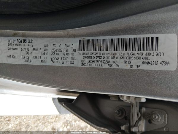 2019 RAM 1500