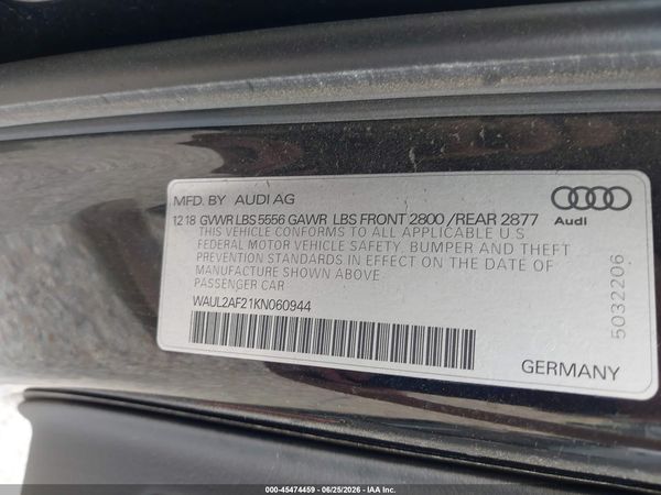 2019 AUDI A6 55 PREMIUM