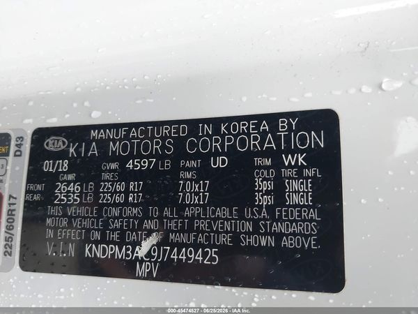 2018 KIA SPORTAGE LX