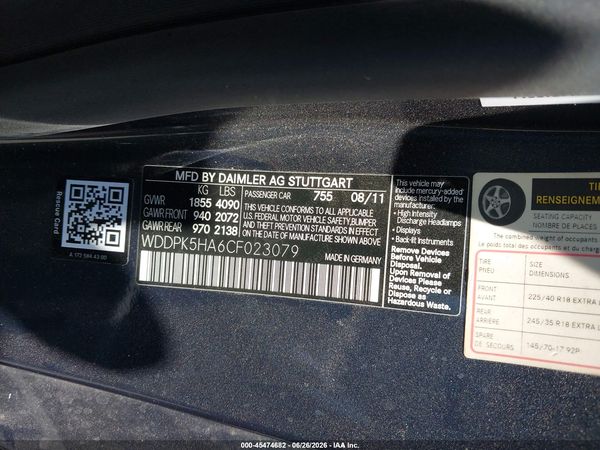 2012 MERCEDES-BENZ SLK 350 SLK350
