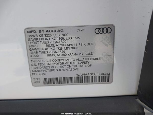 2024 AUDI Q8 E-TRON PREMIUM PLUS QUATTRO