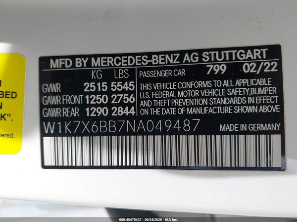 2022 MERCEDES-BENZ AMG GT 53 4-DOOR COUPE AMG GT53
