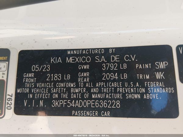 2023 KIA FORTE GT-LINE