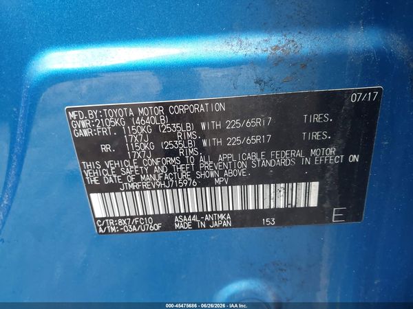 2017 TOYOTA RAV4 XLE