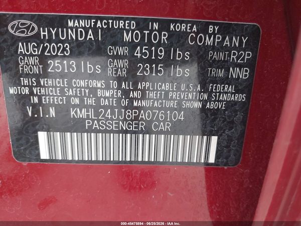 2023 HYUNDAI SONATA HYBRID BLUE