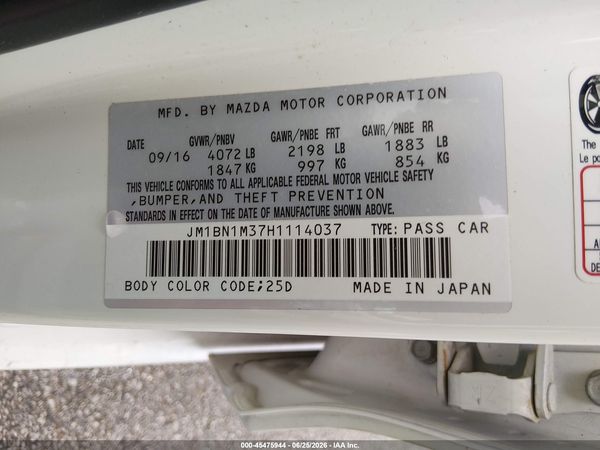 2017 MAZDA MAZDA3 GRAND TOURING