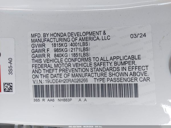 2024 ACURA INTEGRA BASE