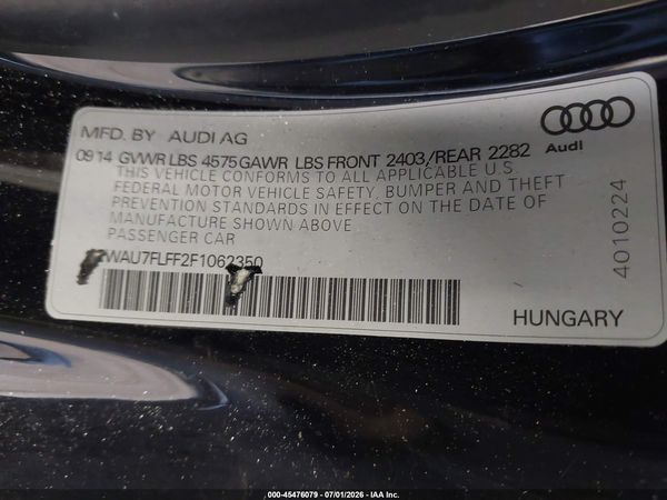 2015 AUDI A3 2.0T PREMIUM