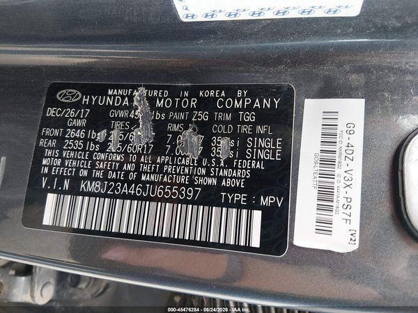 2018 HYUNDAI TUCSON SE