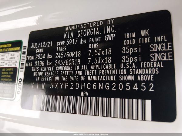 2022 KIA TELLURIDE LX