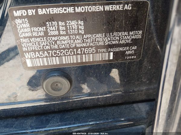 2016 BMW 528I XDRIVE