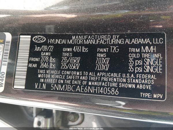 2022 HYUNDAI TUCSON SEL