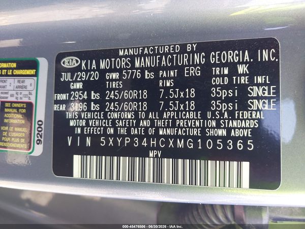2021 KIA TELLURIDE EX