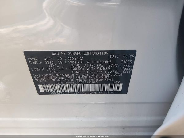 2026 SUBARU FORESTER PREMIUM — I9