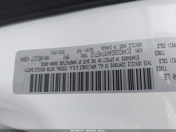 2019 DODGE GRAND CARAVAN SE