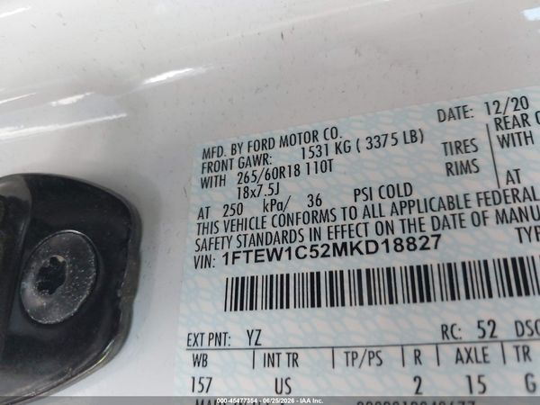 2021 FORD F-150