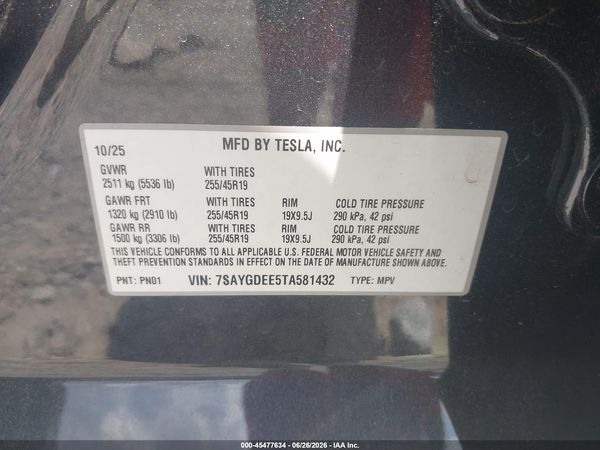 2026 TESLA MODEL Y