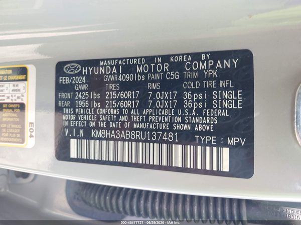 2024 HYUNDAI KONA SE