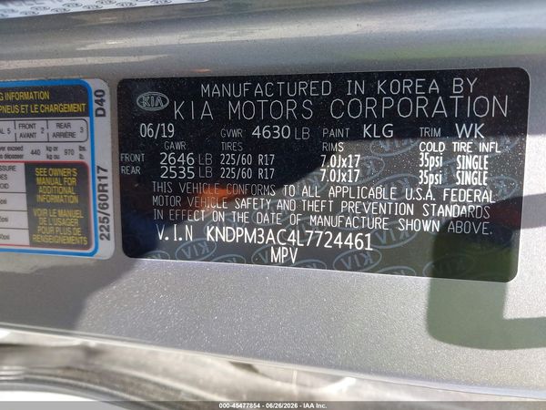 2020 KIA SPORTAGE LX