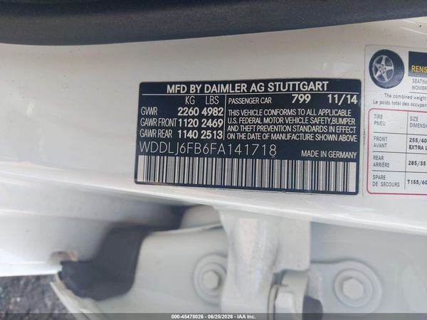 2015 MERCEDES-BENZ CLS 400 CLS400