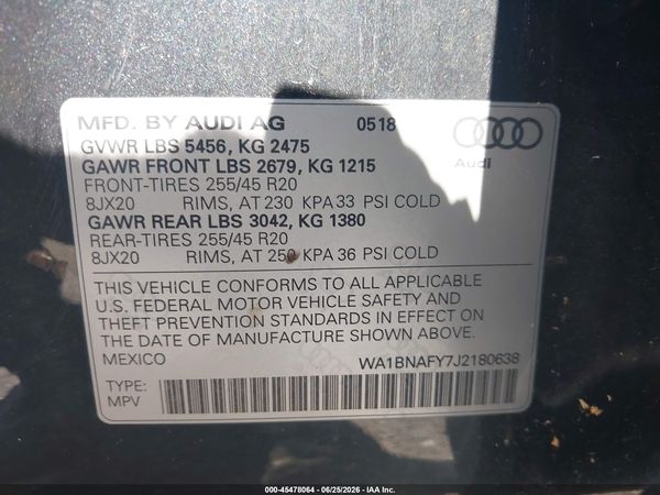 2018 AUDI Q5