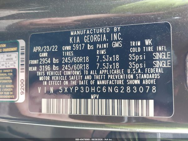 2022 KIA TELLURIDE EX