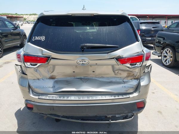 2016 TOYOTA HIGHLANDER LIMITED PLATINUM V6