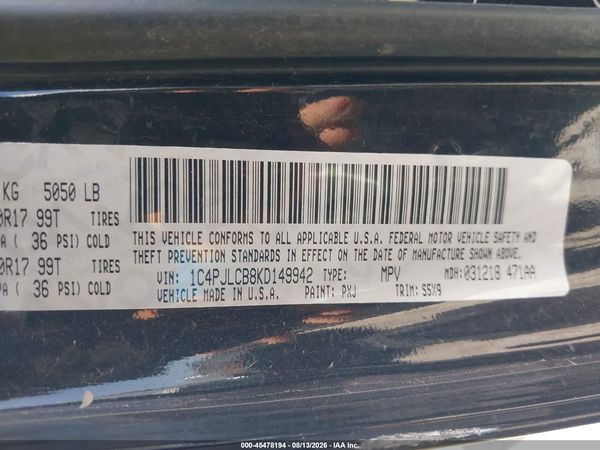 2019 JEEP CHEROKEE LATITUDE FWD