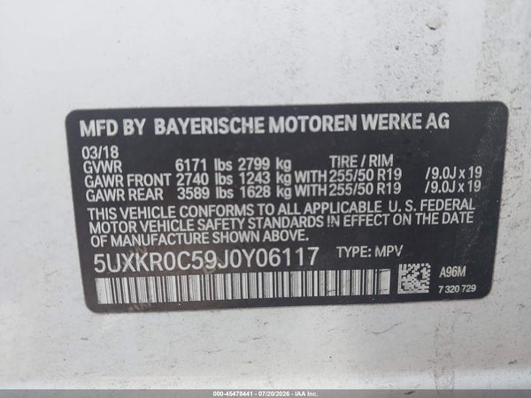 2018 BMW X5 XDRIVE35I