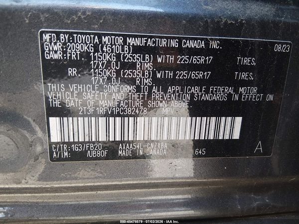 2023 TOYOTA RAV4 LE