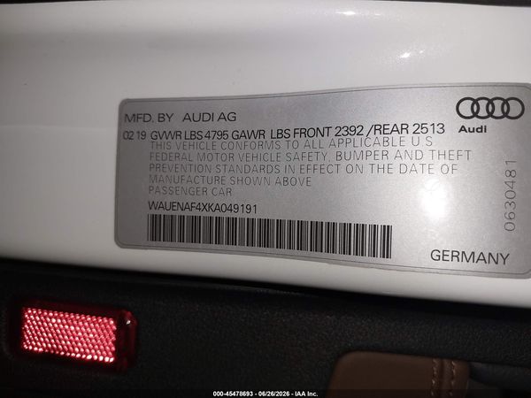 2019 AUDI A4 45 PREMIUM