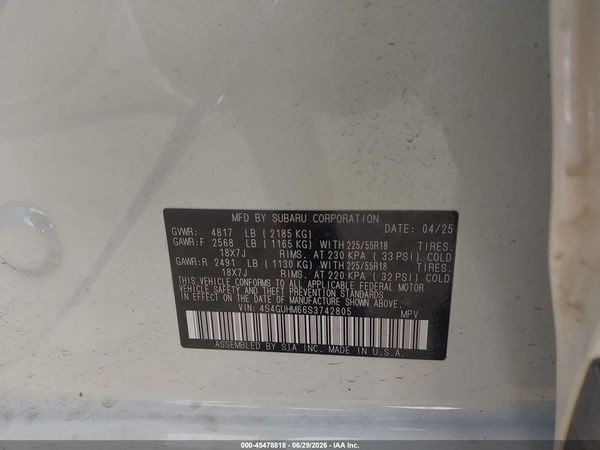2025 SUBARU CROSSTREK LIMITED