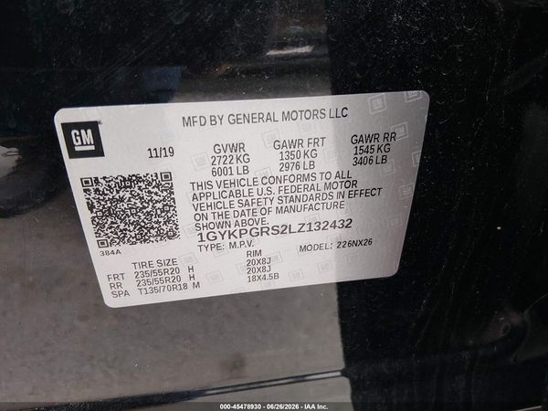 2020 CADILLAC XT6 AWD SPORT