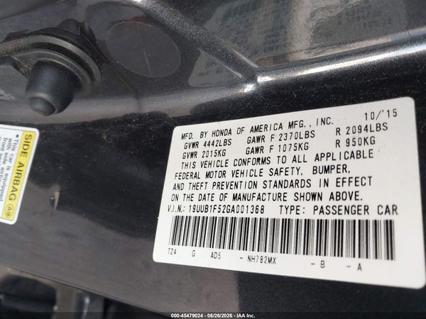 2016 ACURA TLX TECH