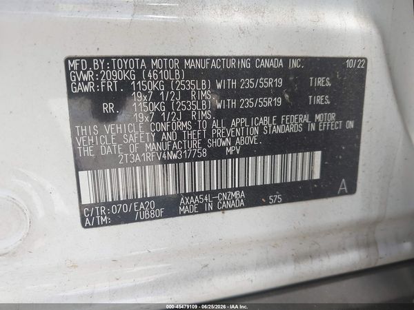 2022 TOYOTA RAV4 XLE PREMIUM